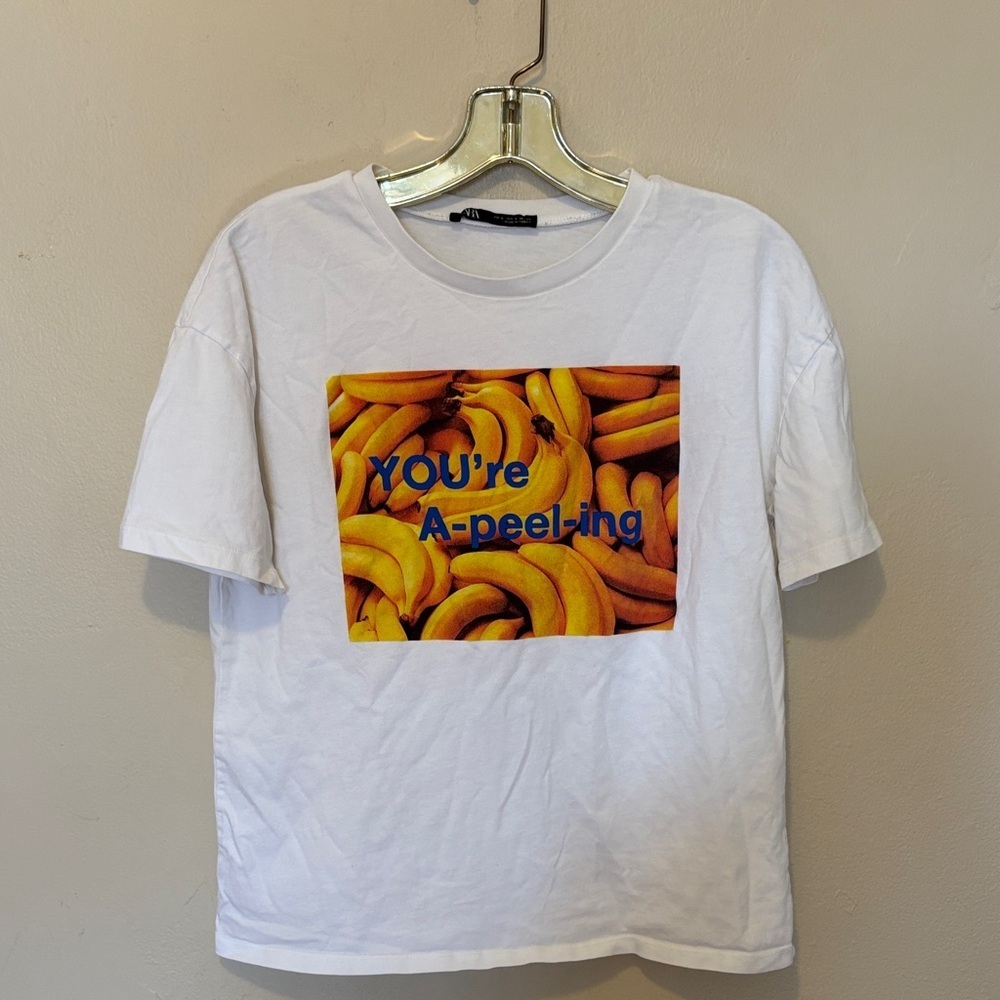 Zara White Tee